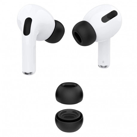 Embouts de remplacement silicone Airpods 3 noir - taille L