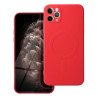 Coque silicone rouge MagSafe iPhone 11 Pro Max