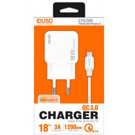 Power-7 Lot de 2 chargeurs USB C rapides 20 W PD + chargeur rapide double  port de type C, chargeur mural compatible avec iPhone 15/15 Plus/15 Pro/15