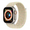 Bracelet tressé blanc star color Apple Watch 42 / 44 / 45mm