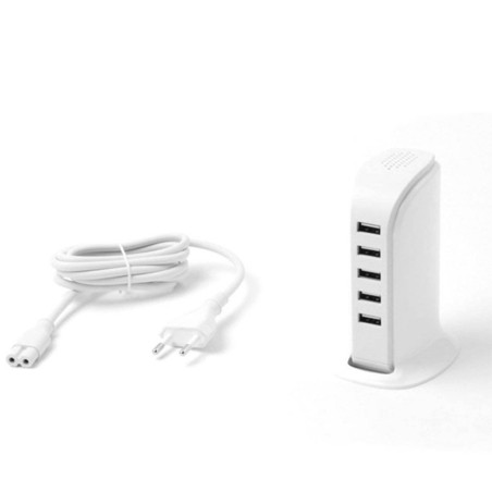 Chargeur de bureau intelligent 5 ports USB 25W