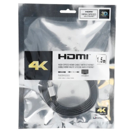 Câble HDMI haute vitesse avec Ethernet 1,5m