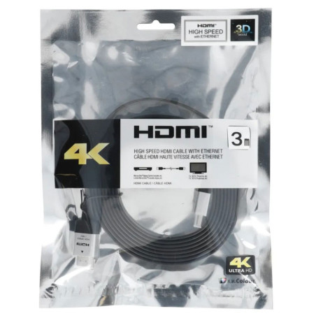 Câble HDMI haute vitesse avec Ethernet 3m