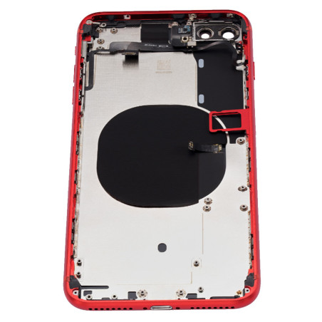 Coque arrière complète iPhone 8 Plus Rouge