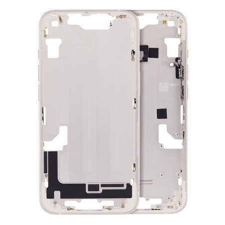 Chassis intermédiaire avec boutons power / volume iPhone 14 Blanc