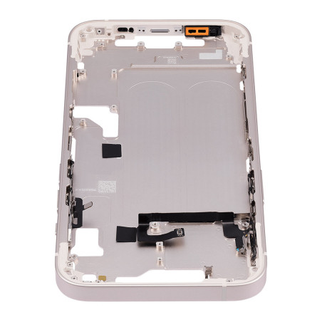 Chassis intermédiaire avec boutons power / volume iPhone 14 Blanc