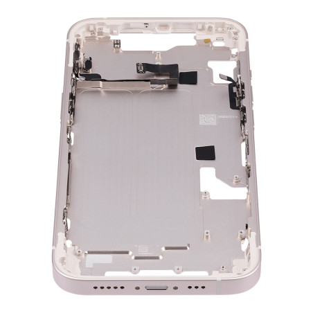 Chassis intermédiaire avec boutons power / volume iPhone 14 Blanc