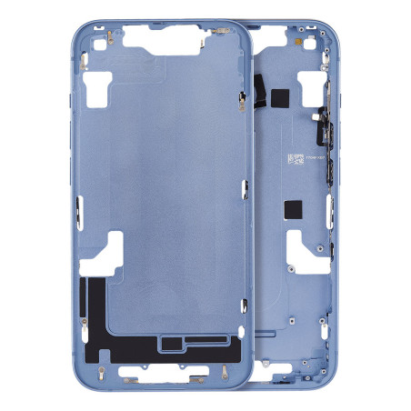 Chassis intermédiaire avec boutons power / volume iPhone 14 Bleu