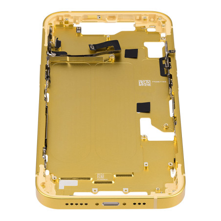 Chassis intermédiaire avec boutons power / volume iPhone 14 Jaune