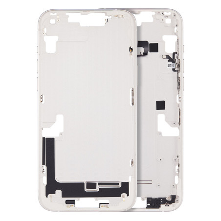 Chassis intermédiaire avec boutons power / volume iPhone 14 Plus Blanc