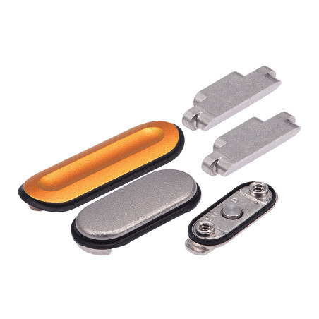 Lot de 5 boutons latéraux orange et argent Apple Watch série Ultra - 49mm 