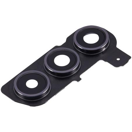 Lentille caméra arrière + contour Samsung Galaxy S24 noir