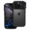 Coque iPhone 16 avec cache caméra Transparent / Noir