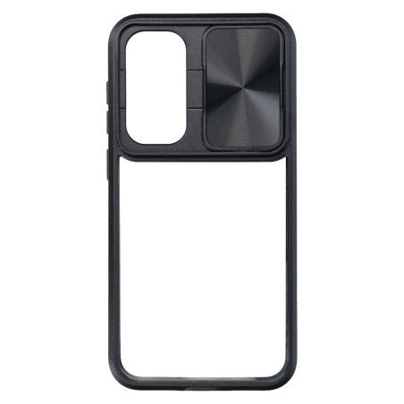 Coque iPhone 16 Pro avec cache caméra Transparent / Noir