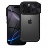 Coque iPhone 16 Pro avec cache caméra Transparent / Noir