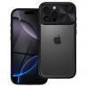 Coque iPhone 16 Pro Max avec cache caméra Transparent / Noir