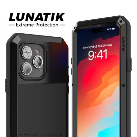 Coque Lunatik noir iPhone 15 Pro