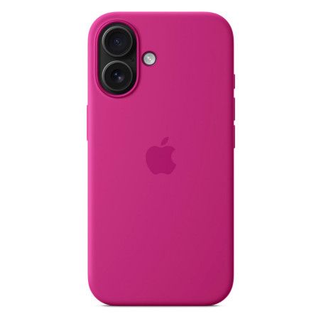 Coque silicone MagSafe Fuchsia iPhone 16 - Apple