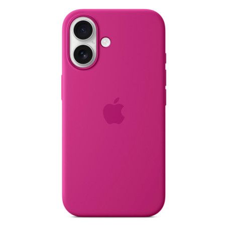 Coque silicone MagSafe Fuchsia iPhone 16 - Apple