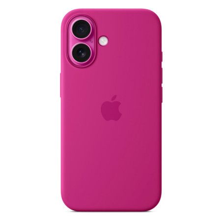 Coque silicone MagSafe Fuchsia iPhone 16 - Apple