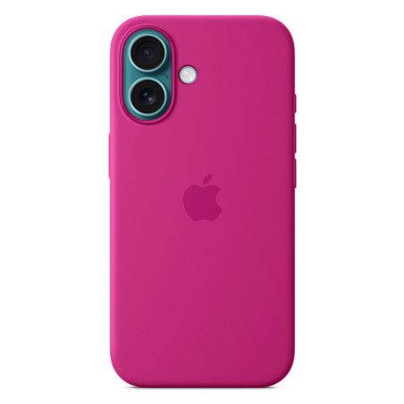 Coque silicone MagSafe Fuchsia iPhone 16 - Apple