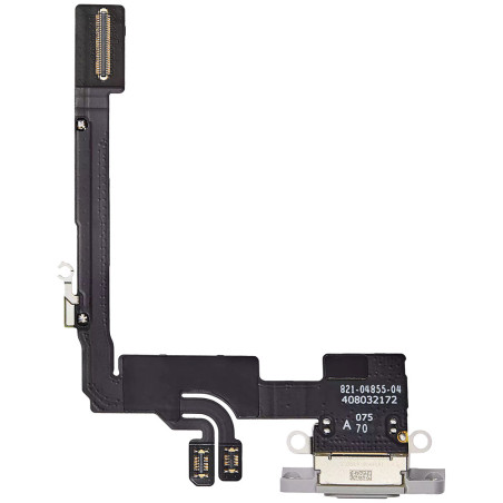 Connecteur de charge iPhone 16 Pro titane blanc