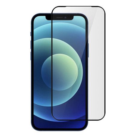 Film en verre trempé avec contour noir iPhone 15 Plus / 15 Pro Max