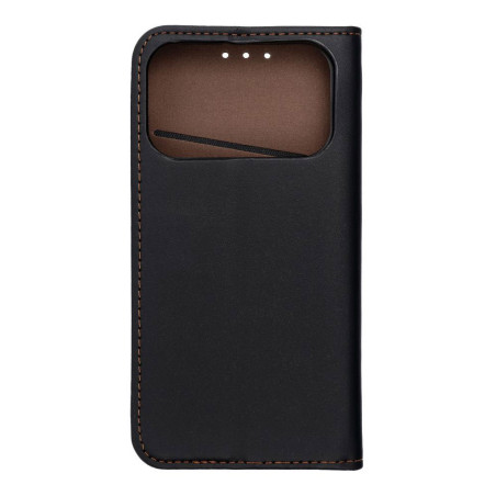 Etui portefeuille cuir noir iPhone 17 Pro