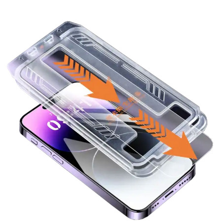 Recharge verre trempé pour applicateur facile iPhone 16 Pro Max