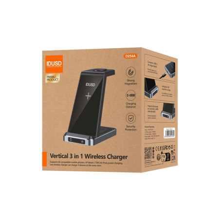 Chargeur sans fil 15W ECO Flex 3-en-1 - IDUSD