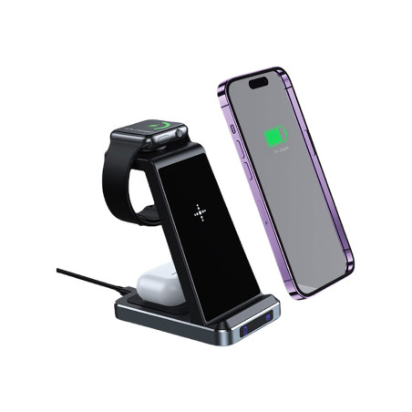 Chargeur sans fil 15W ECO Flex 3-en-1 - IDUSD