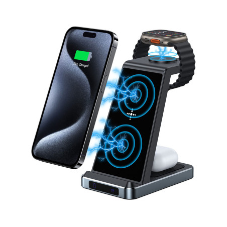 Chargeur sans fil 15W ECO Flex 3-en-1 - IDUSD
