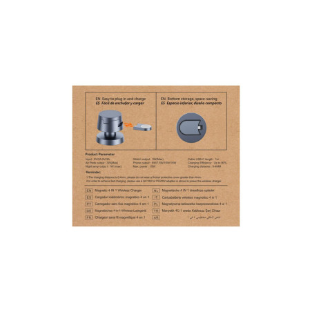 Chargeur sans fil 4-en-1 15W - IDUSD