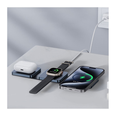 Chargeur sans fil 3-en-1 15W slim - IDUSD
