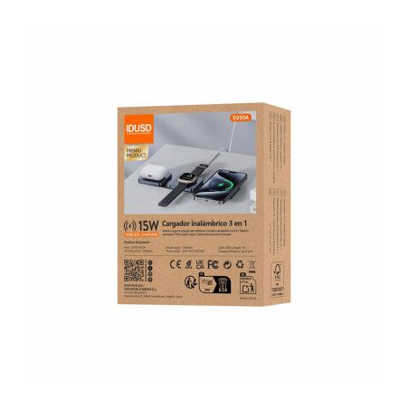 Chargeur sans fil 3-en-1 15W slim - IDUSD