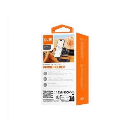 Support voiture smartphone magnétique grille d'aération - IDUSD