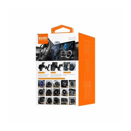 Support voiture smartphone grille d'aération ronde - IDUSD