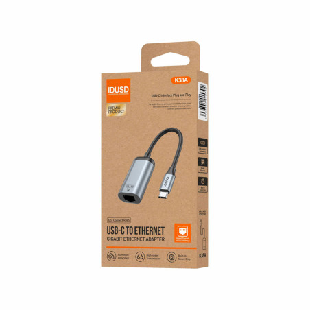 Adaptateur USB-C vers RJ45 18cm - IDUSD