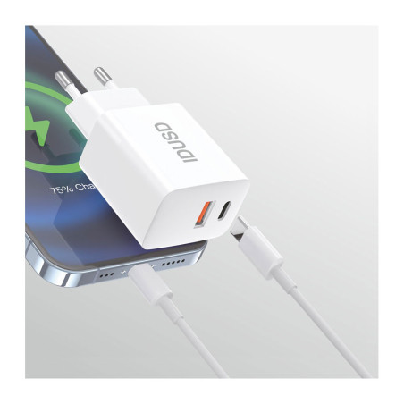 Chargeur complet 2-en-1 USB-C vers Lightning 25W - IDUSD