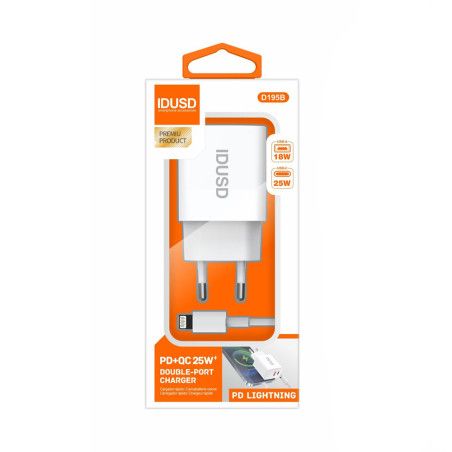 Chargeur complet 2-en-1 USB-C vers Lightning 25W - IDUSD