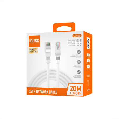 Câble Ethernet RJ45 20m - IDUSD