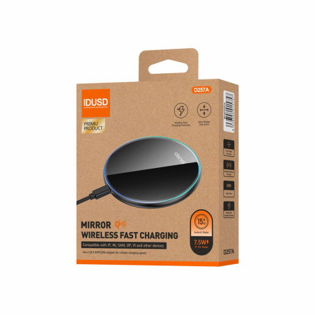Chargeur à induction Qi 15W noir - IDUSD