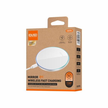 Chargeur à induction Qi 15W blanc - IDUSD