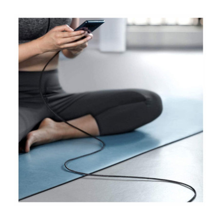 Câble tressé USB-C 2m noir - IDUSD