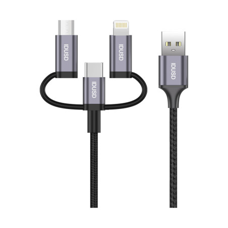 Câble tressé USB 3-en-1 1,2m - IDUSD