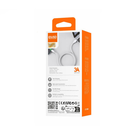 copy of Câble tressé USB-C 1,2m 3A - IDUSD