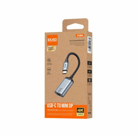 Câble USB-C vers Mini DisplayPort 60 Hz 18 cm - IDUSD