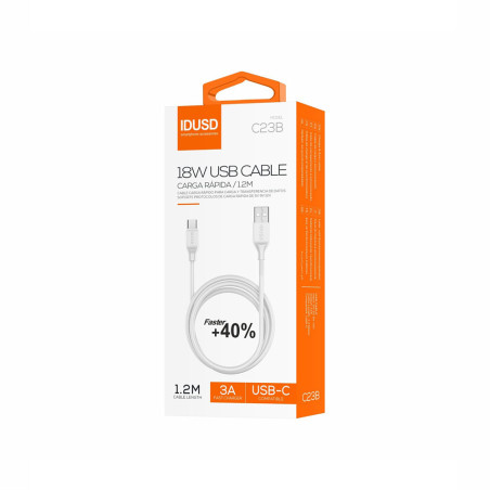 Câble USB-C 1.2m 3A - IDUSD