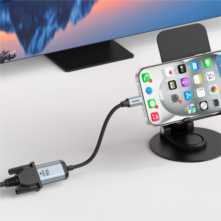 Câble USB-C vers VGA 4K 18 cm - IDUSD