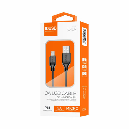 Câble micro USB Noir 2m - IDUSD